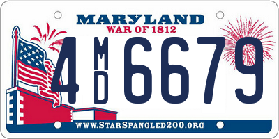 MD license plate 4MD6679