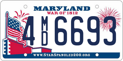 MD license plate 4MD6693