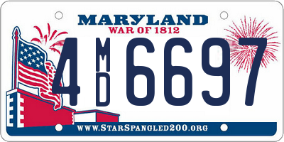 MD license plate 4MD6697