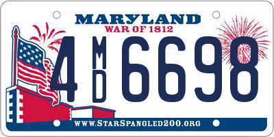 MD license plate 4MD6698