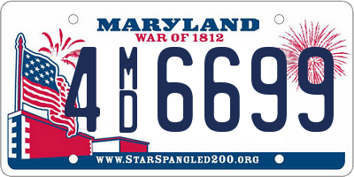 MD license plate 4MD6699