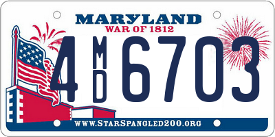 MD license plate 4MD6703