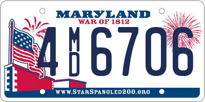 MD license plate 4MD6706