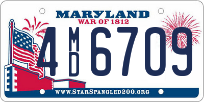 MD license plate 4MD6709