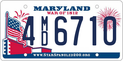 MD license plate 4MD6710