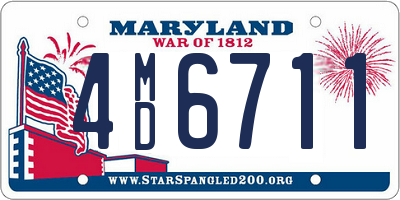 MD license plate 4MD6711