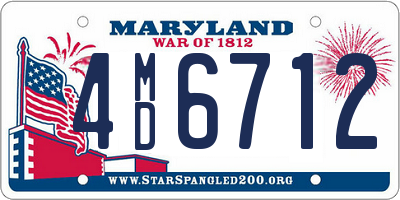 MD license plate 4MD6712