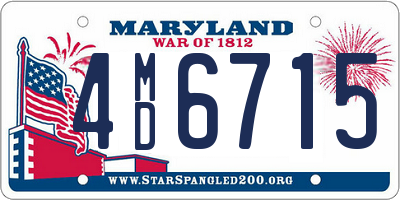 MD license plate 4MD6715