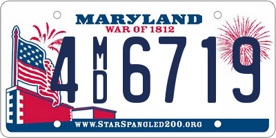 MD license plate 4MD6719