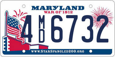 MD license plate 4MD6732