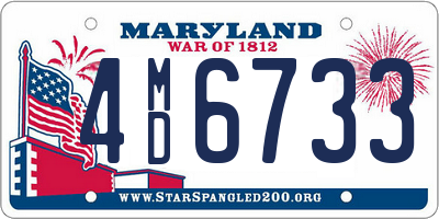 MD license plate 4MD6733