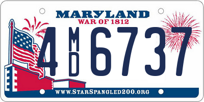 MD license plate 4MD6737