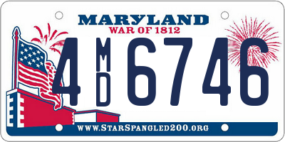 MD license plate 4MD6746