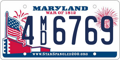 MD license plate 4MD6769