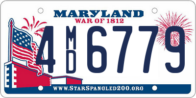 MD license plate 4MD6779