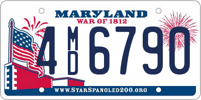 MD license plate 4MD6790