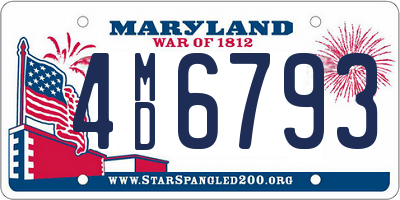 MD license plate 4MD6793