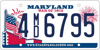 MD license plate 4MD6795