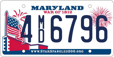 MD license plate 4MD6796