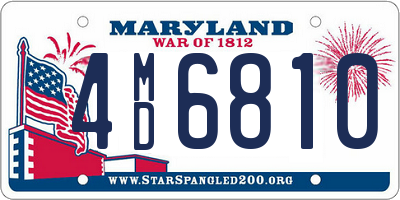 MD license plate 4MD6810