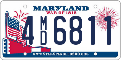 MD license plate 4MD6811