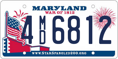 MD license plate 4MD6812