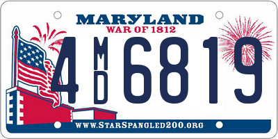 MD license plate 4MD6819