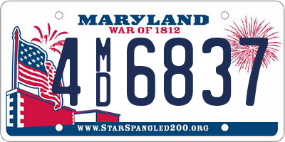 MD license plate 4MD6837