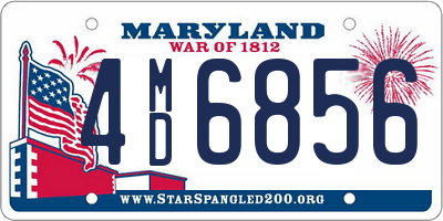 MD license plate 4MD6856