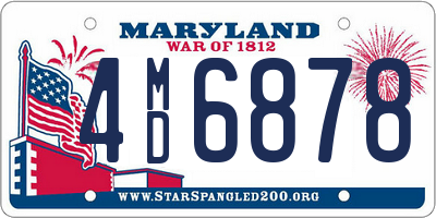 MD license plate 4MD6878