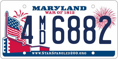 MD license plate 4MD6882