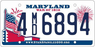 MD license plate 4MD6894