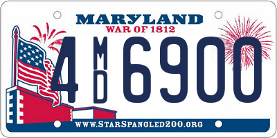 MD license plate 4MD6900