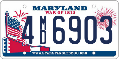 MD license plate 4MD6903
