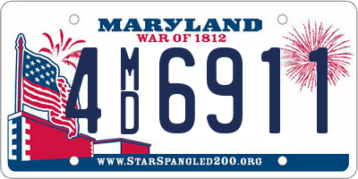 MD license plate 4MD6911