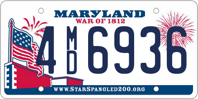 MD license plate 4MD6936