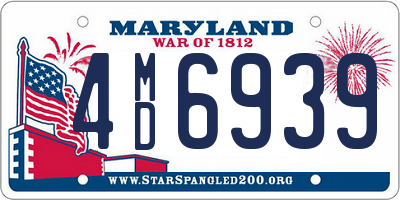 MD license plate 4MD6939