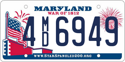 MD license plate 4MD6949