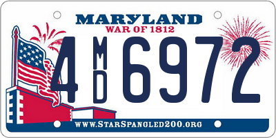 MD license plate 4MD6972