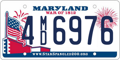 MD license plate 4MD6976