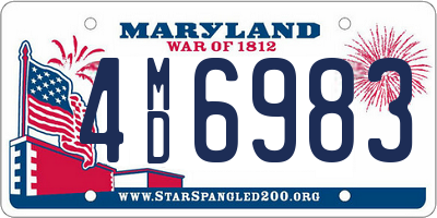 MD license plate 4MD6983