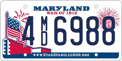 MD license plate 4MD6988