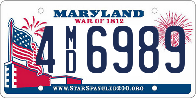 MD license plate 4MD6989