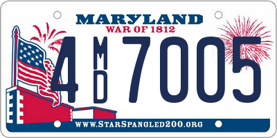 MD license plate 4MD7005