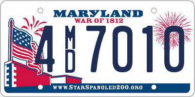 MD license plate 4MD7010
