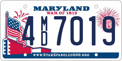 MD license plate 4MD7019