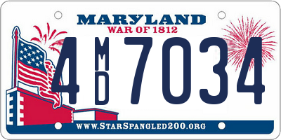MD license plate 4MD7034