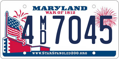 MD license plate 4MD7045