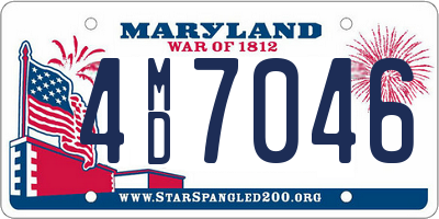 MD license plate 4MD7046