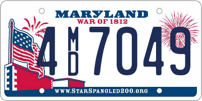 MD license plate 4MD7049